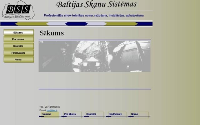 Baltijas skaņu sistēmas, SIA